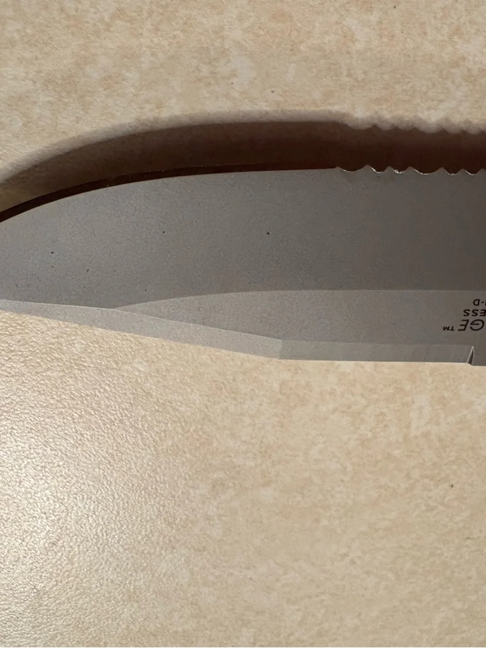Harley Davidson, flaming legend Cryo edge knife from 2001 with leather sheath - Picture 4 of 15